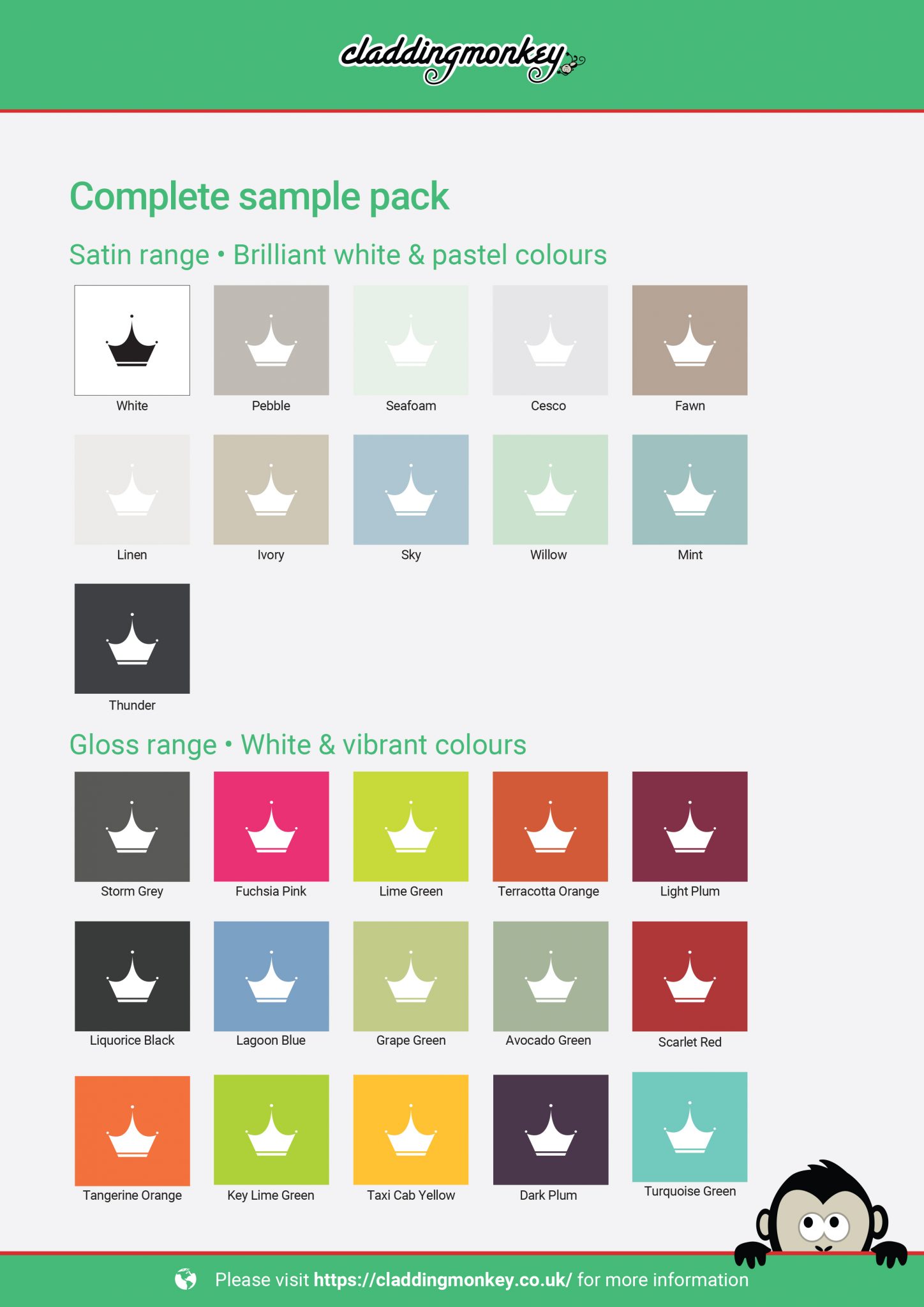 Cladding Monkey Satins Pebble 2.5mm Cladding Monkey